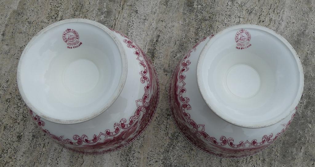 2 x Kastkom Royal Sphinx Maastricht Old England, Antiek en Kunst, Antiek | Keramiek en Aardewerk, Ophalen of Verzenden