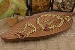 Sieradenset ketting, armband, oorbellen -AL.P01.D2/6, Verzenden, Zo goed als nieuw, Goud, Overige materialen