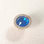 Goudkleurige Melano twisted briliant cz dark indigo 12mm, Verzenden, Nieuw