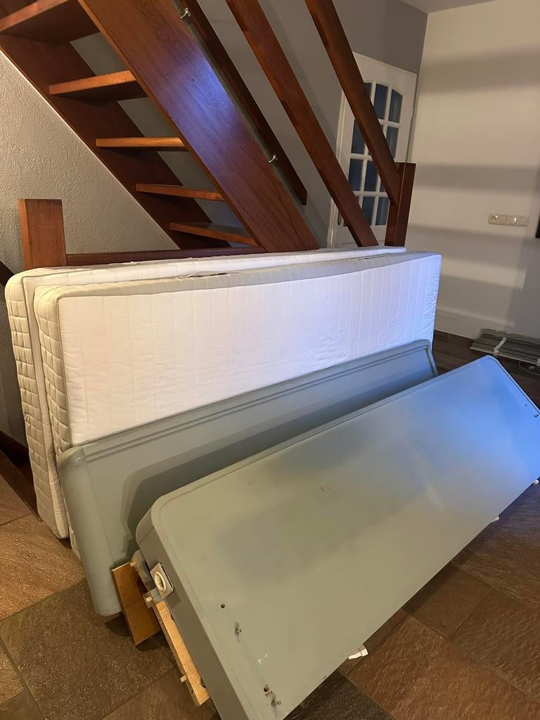 Tweepersoons bed 180/200, Huis en Inrichting, Ophalen, Tweepersoons, 180 cm, 200 cm