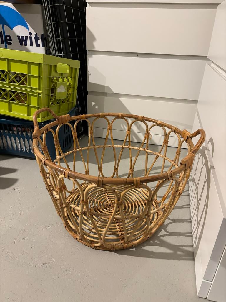 IKEA rotan mand, Ophalen, Mand, Rond, Zo goed als nieuw