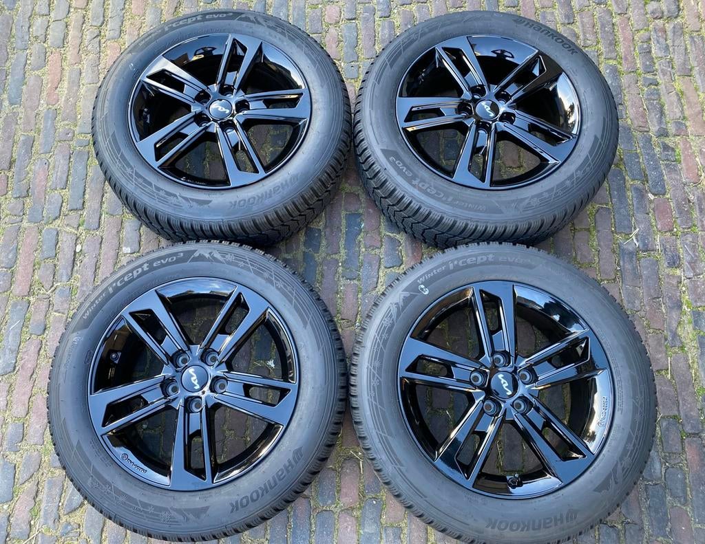 NIEUWE 17” Kia EV4 velgen + TPMS + Hankook winterbanden, 215 mm, Banden en Velgen, Nieuw, 17 inch