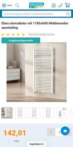Sierradiator en onderblok nieuw in doos 118,5x60cm, Doe-het-zelf en Verbouw, Verwarming en Radiatoren, Ophalen, 30 tot 80 cm, Radiator