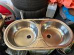 Dubbele RVS Inbouw Wasbakken - Nieuw in Doos/Zonder Doos, Huis en Inrichting, Keuken | Keukenelementen, Ophalen of Verzenden, Nieuw