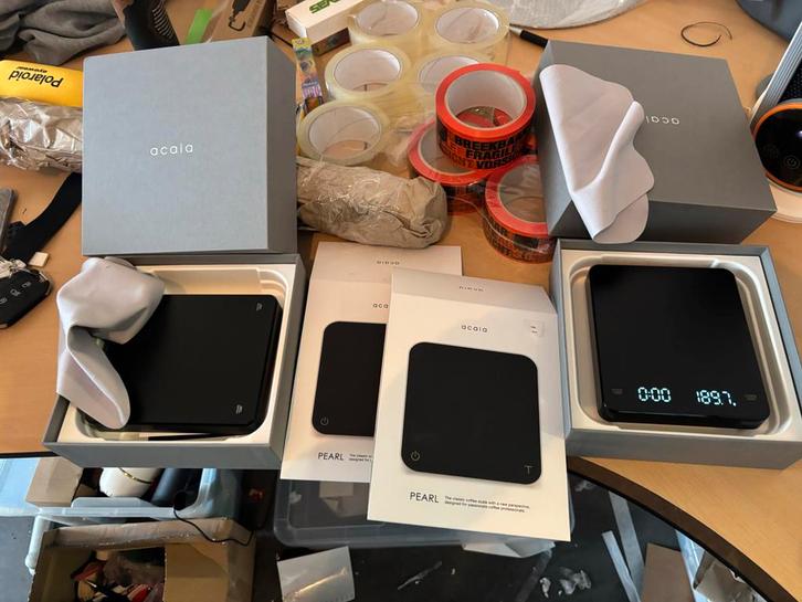 koffieweegschaal barista, Witgoed en Apparatuur, Weegschalen, Zo goed als nieuw, Digitaal, Keukenweegschaal, Fijner dan 1 gram