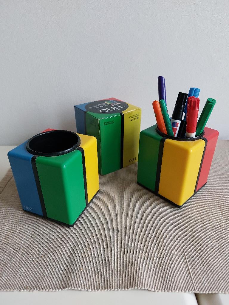 Tino TT Design pen holder Pennenhouder jaren 80, Ophalen, Zo goed als nieuw