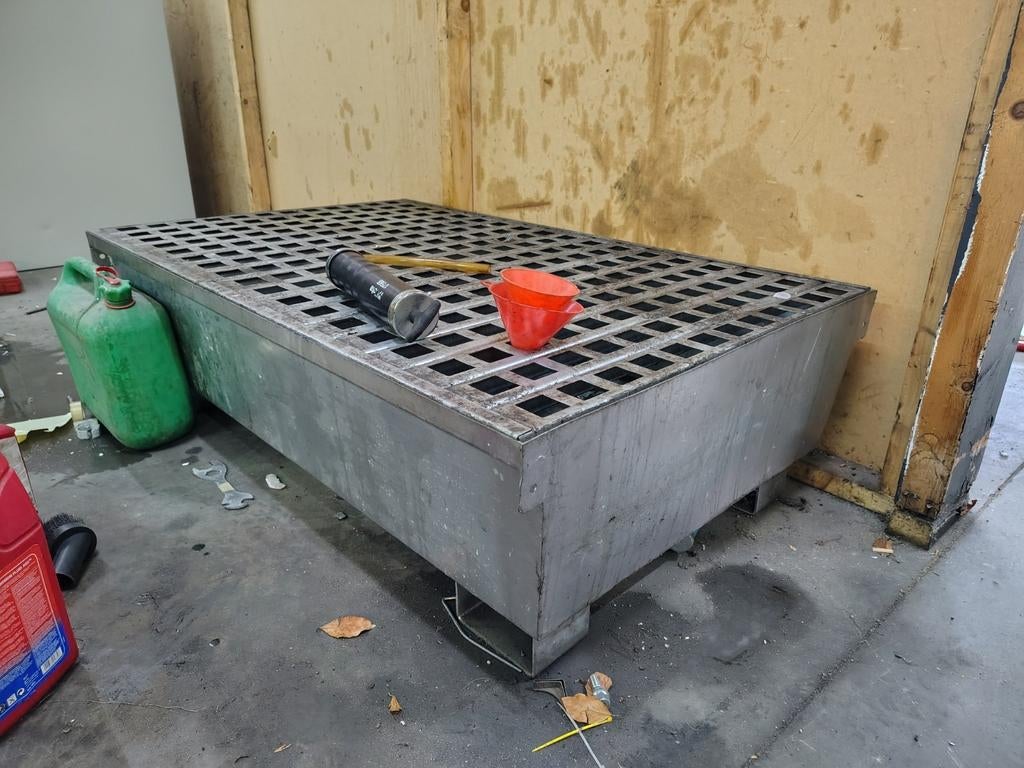 Olie opvangbak vaten rvs, Auto diversen, Autogereedschap, Ophalen