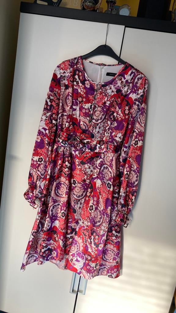 Hans Ubbink design jurk nieuw maat L, Ophalen of Verzenden, Nieuw, Maat 38/40 (M), Onder de knie