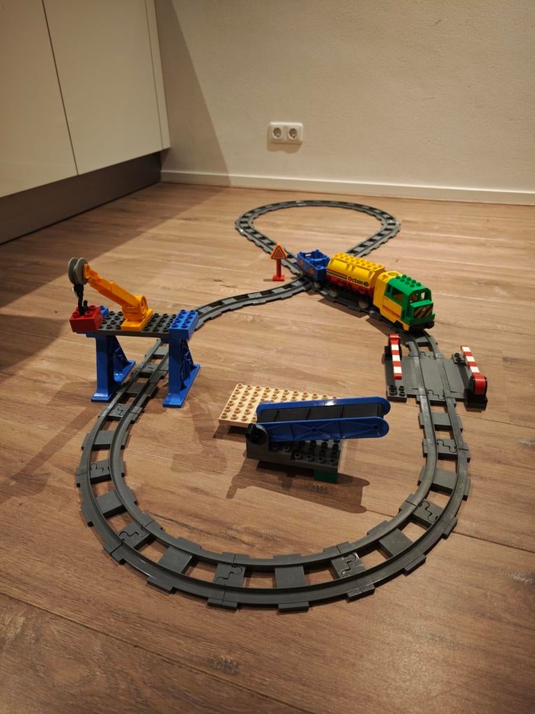 Duplo trein 3774 en 5609 met vele extra's, Kinderen en Baby's, Speelgoed | Duplo en Lego, Ophalen of Verzenden, Gebruikt, Duplo
