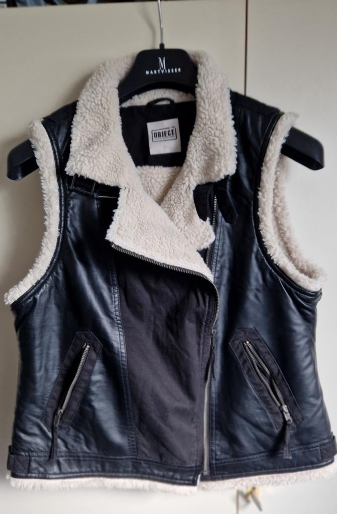 Object gilet met bont gevoerd maat xl, Object, Verzenden, Zo goed als nieuw, Zwart