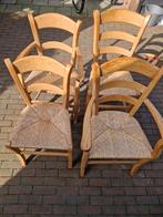 BLANK EIKEN EETHOEK STOELEN 4X, Ophalen, Bruin, Vier