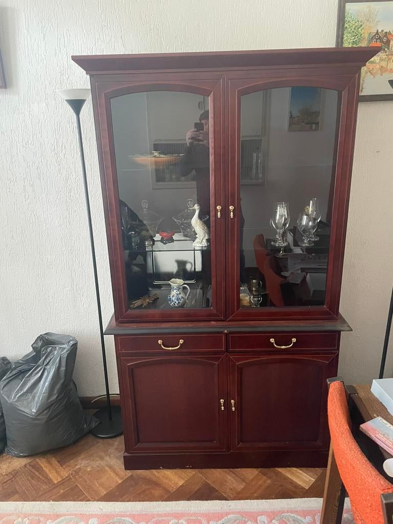 Twee gelijke kasten / buffetkasten / showkasten samen 50€, Ophalen, 50 tot 100 cm, Zo goed als nieuw, Minder dan 100 cm