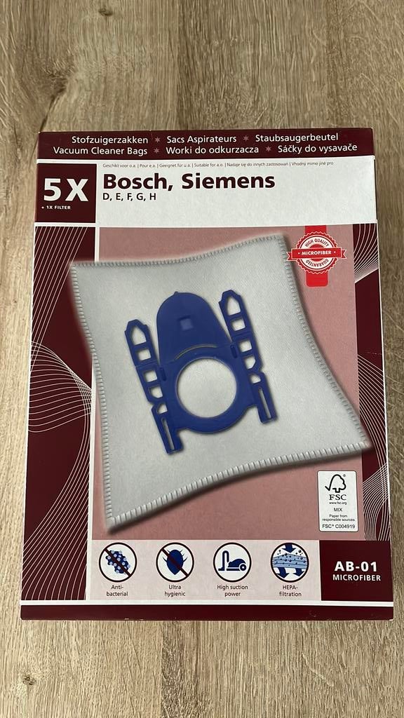 Stofzuigerzakken Bosch, Siemens, Ophalen of Verzenden, Nieuw, Stofzak, Stofzuiger