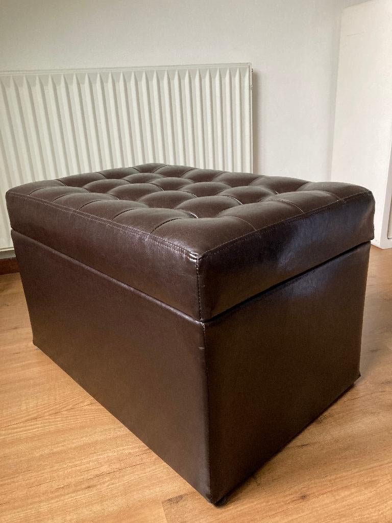 Poef + opbergbox, Ophalen, Minder dan 50 cm, Gebruikt, Minder dan 50 cm