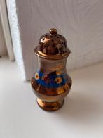 Zoutstrooier copperware luster goudsteen blauw, Ophalen of Verzenden