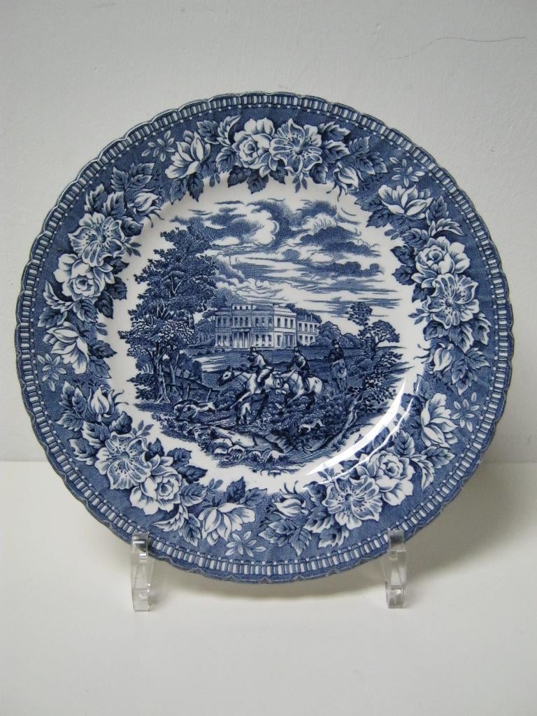 England's Heritage ontbijtbordje blauw, Ophalen of Verzenden