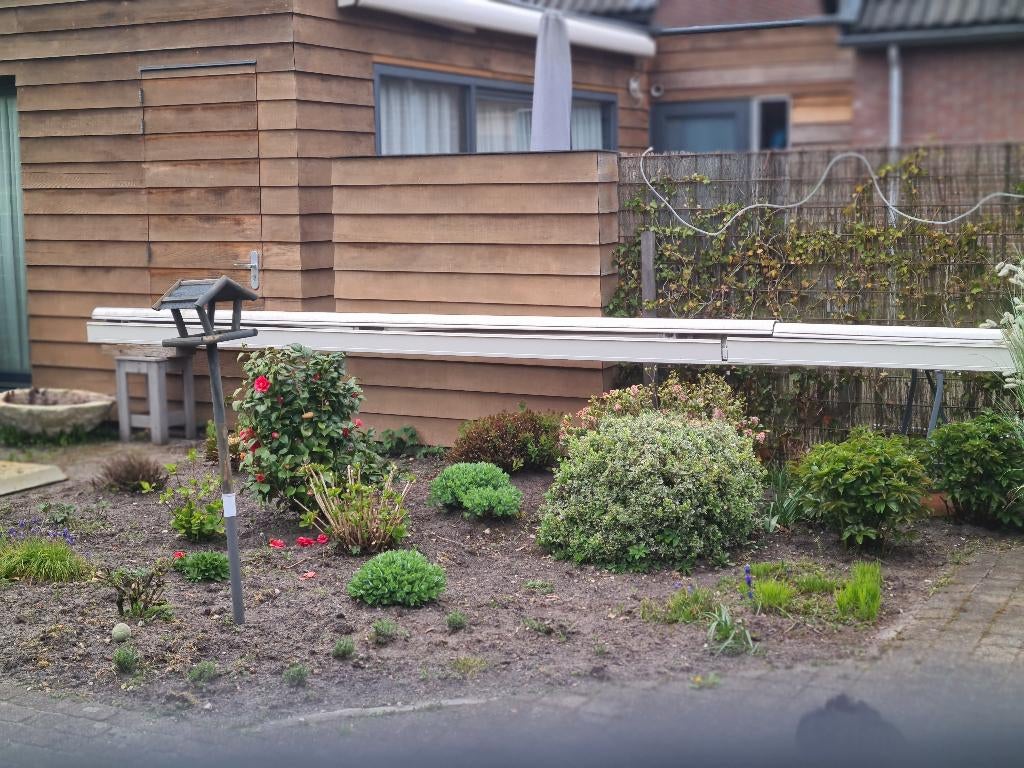 Zonnescherm, elektrisch, Tuin en Terras, Zonneschermen, Zo goed als nieuw, Knikarmscherm, 300 cm of meer, 450 cm of meer, Elektrisch