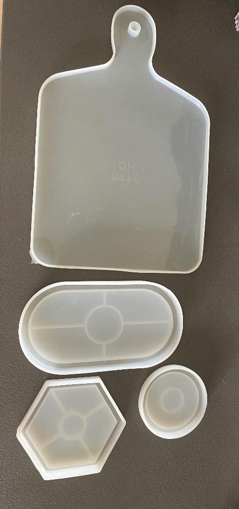 Siliconen mallen (4 stuks), Ophalen of Verzenden, Zo goed als nieuw, Overige typen