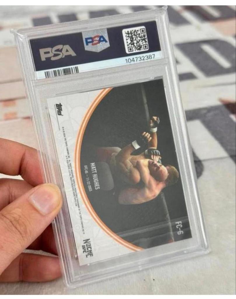 2024 TOPPS NOCHE UFC MATT HUGHES FULL CIRCLE-RED FC6 psa-9, Spelerskaart, Ophalen of Verzenden, Zo goed als nieuw, H