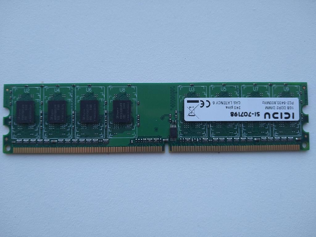 DDR2 RAM DESKTOP 1GB, Computers en Software, RAM geheugen, 1 GB of minder, Ophalen of Verzenden, Zo goed als nieuw, DDR2