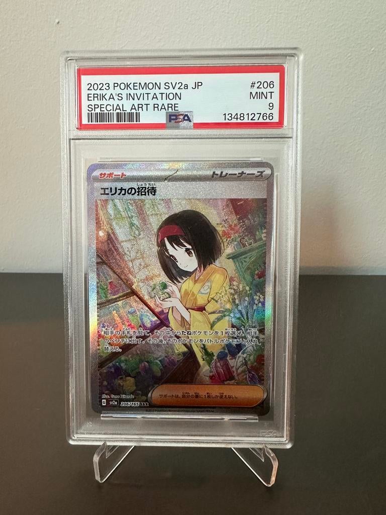 Erika’s Invitation (JP) - PSA 9, Ophalen of Verzenden, Nieuw, Losse kaart, Foil