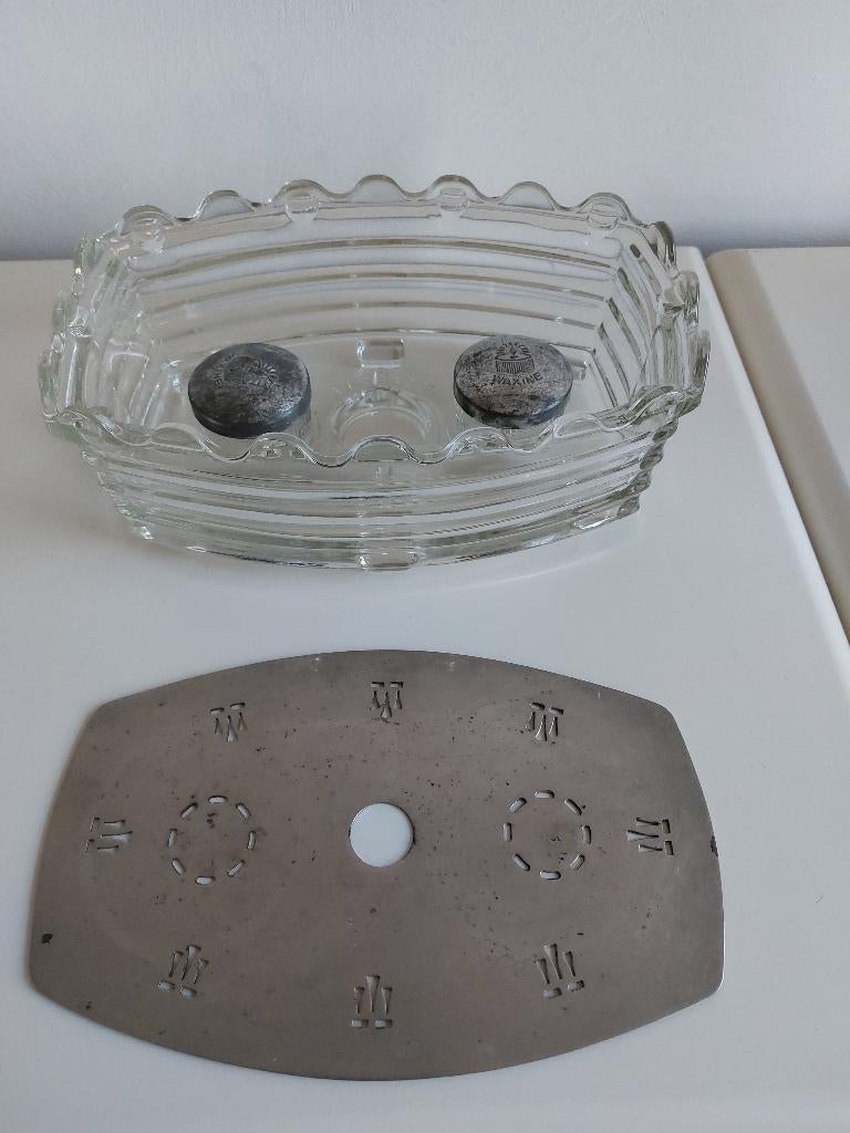 vintage Verkade persglazen rechaud, Ophalen, Zo goed als nieuw