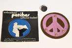 make love not war ring 2 peace patch vintage seventies retro, Ophalen of Verzenden, Landmacht, Amerika, Embleem of Badge