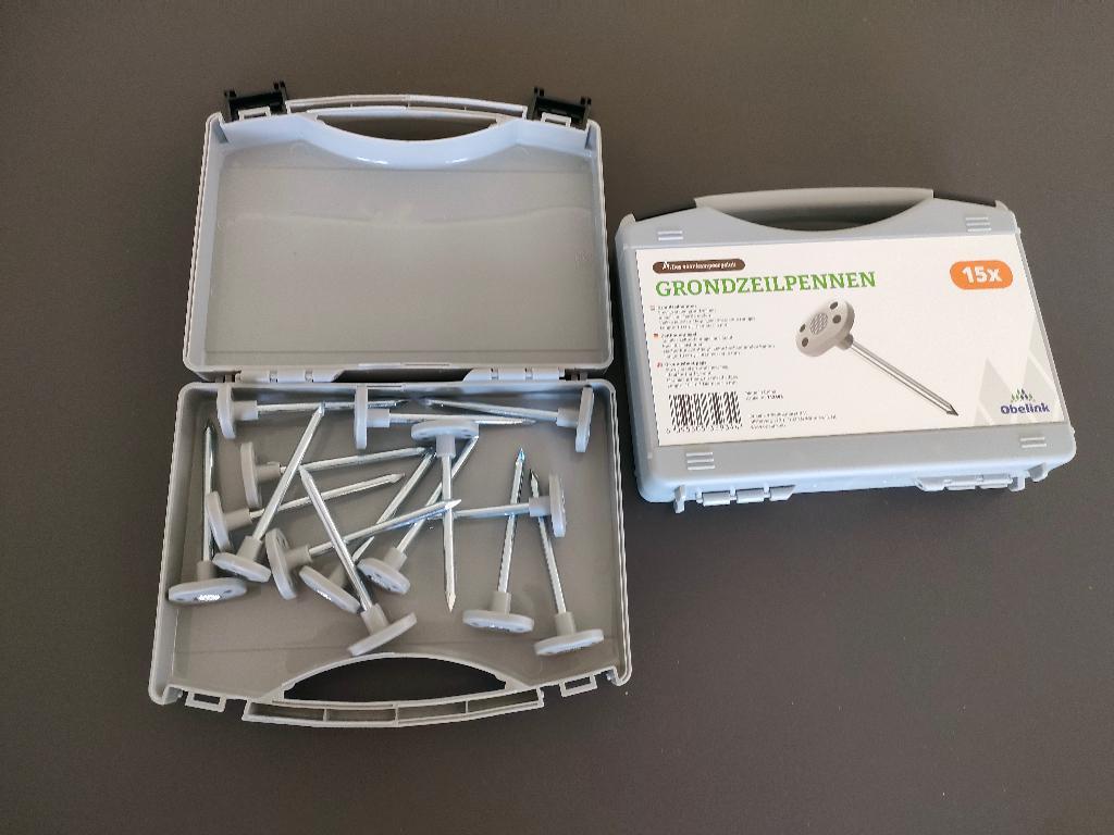 Obelink grondzeilpennen  (2 sets), Caravans en Kamperen, Kampeeraccessoires, Ophalen, Nieuw