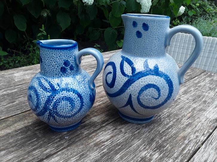 West Germany vazen, blauw, vanaf prijs, Huis en Inrichting, Woonaccessoires | Vazen, Zo goed als nieuw, Blauw, Minder dan 50 cm