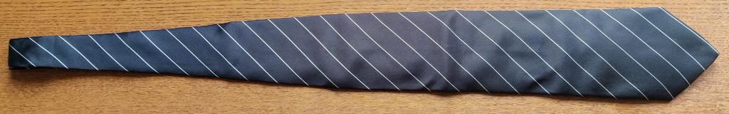 Das/stropdas Profuomo antraciet met streep, Ophalen, Met patroon, Grijs, Profuomo