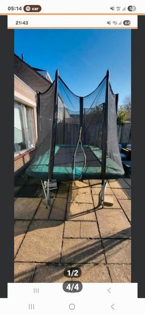 Rechthoek trampoline, Ophalen of Verzenden