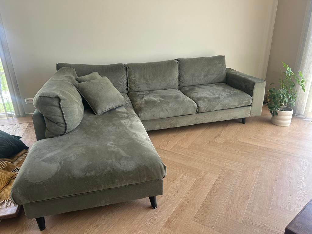 Hoekbank Jonas Groen - Goossens, Ophalen of Verzenden, Zo goed als nieuw, Hout