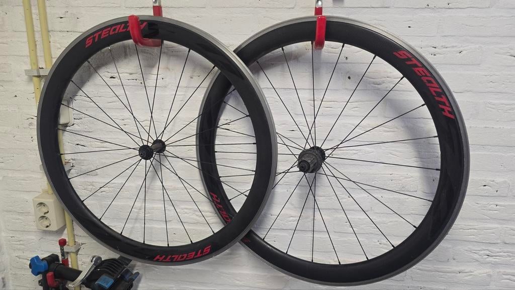 50mm carbon/aluminium wielset, Fietsen en Brommers, Fietsonderdelen, Ophalen