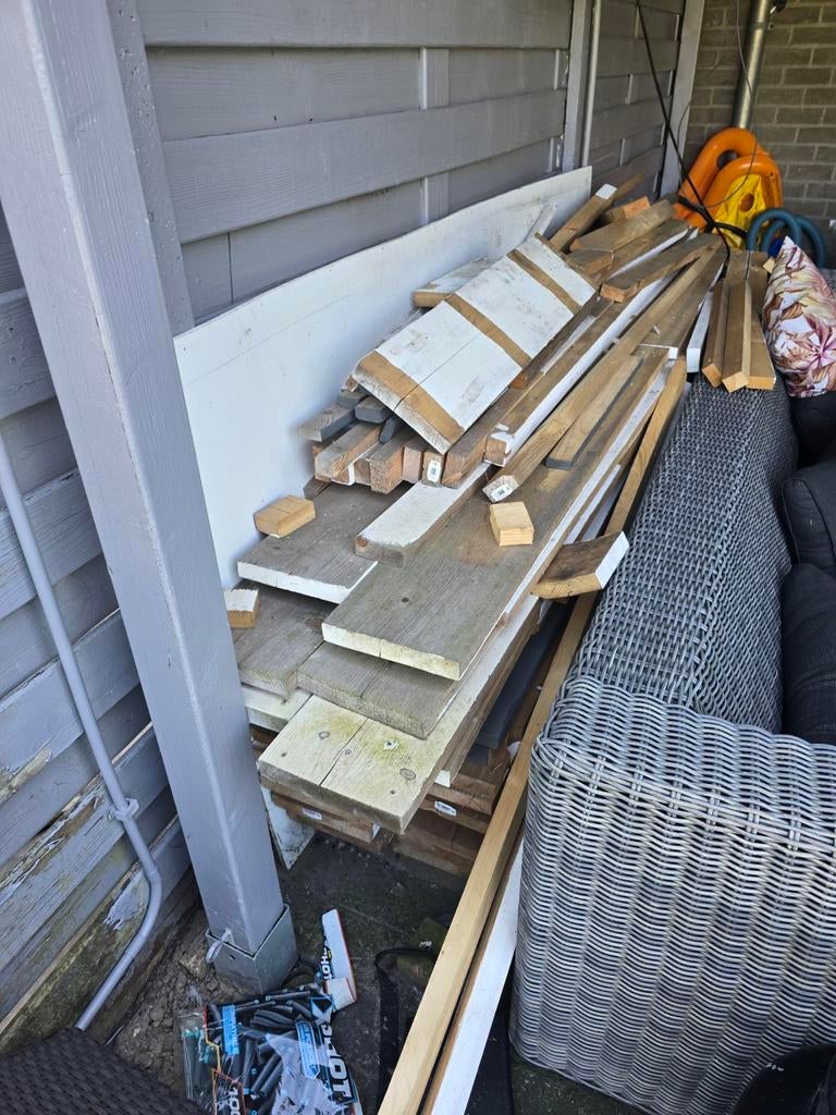 Steigerhout onbehandeld 3x20x250cm, Doe-het-zelf en Verbouw, Hout en Planken, Ophalen, Gebruikt, 25 tot 50 mm, 200 tot 250 cm