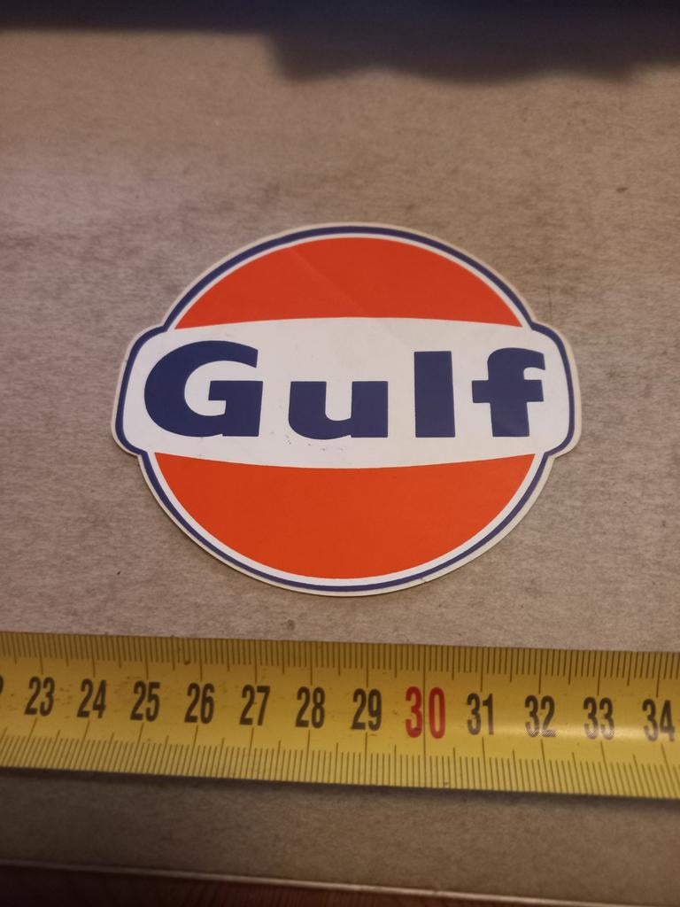 Gulf logo, Verzamelen, Ophalen of Verzenden, Zo goed als nieuw