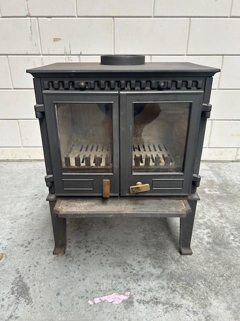 houtkachel gebruikt van gietijzer, Huis en Inrichting, Kachels, Ophalen, Gebruikt, Houtkachel, Vrijstaand