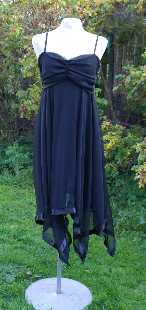 Super gave zwarte jurk, valt in punten ,mt. S/M, ., Zwart, Nieuw, Ophalen of Verzenden