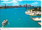Ansichtkaart	Detroit, MI, USA	Detroit River Panorama, Verzenden, 1960 tot 1980, Ongelopen, Buiten Europa