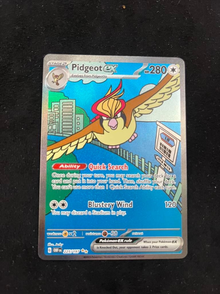 Pidgeot EX #225, Ophalen of Verzenden, Zo goed als nieuw