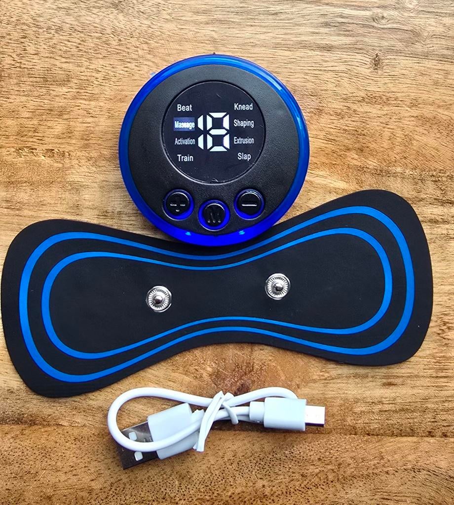 LCD EMS Nekmassage Apparaat - Elektrische Nek & Rug Massager, Ophalen of Verzenden, Nieuw, Apparaat