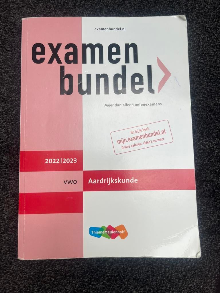 Examenbundel Aardrijkskunde VWO 2023, Boeken, Schoolboeken, Ophalen, Gelezen, VWO, Aardrijkskunde