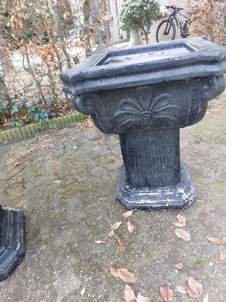 Decoratieve Zwarte griekse zuil, Ophalen, Kunststof, Gebruikt, Minder dan 60 cm
