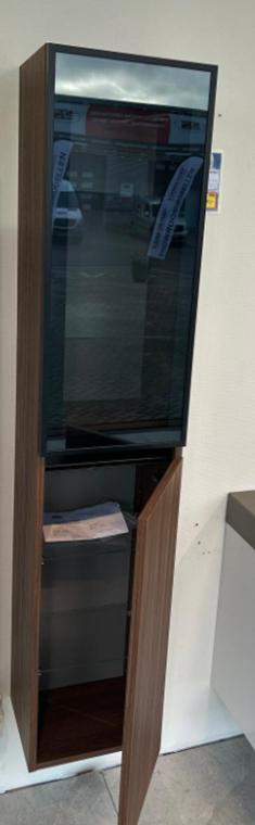 Thebalux Hoge kast met glas 2 deurs, Huis en Inrichting, Badkamer | Badkamermeubels, (Half)hoge kast, Minder dan 50 cm, Niet ingevuld