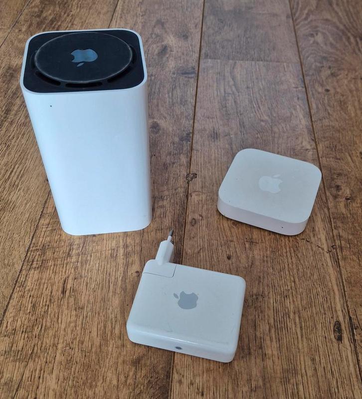 Apple AirPort Time Capsule en Express - Router set, Computers en Software, Routers en Modems, Gebruikt, Router, Ophalen of Verzenden