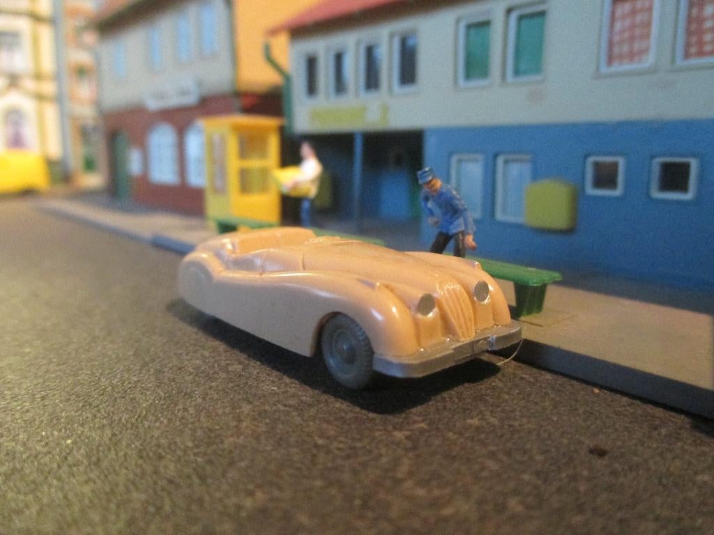 Jaguar XK 120 Sport - Wiking #20 beige uitgave uit1955-59, Ophalen of Verzenden, Gebruikt, Auto, Wiking