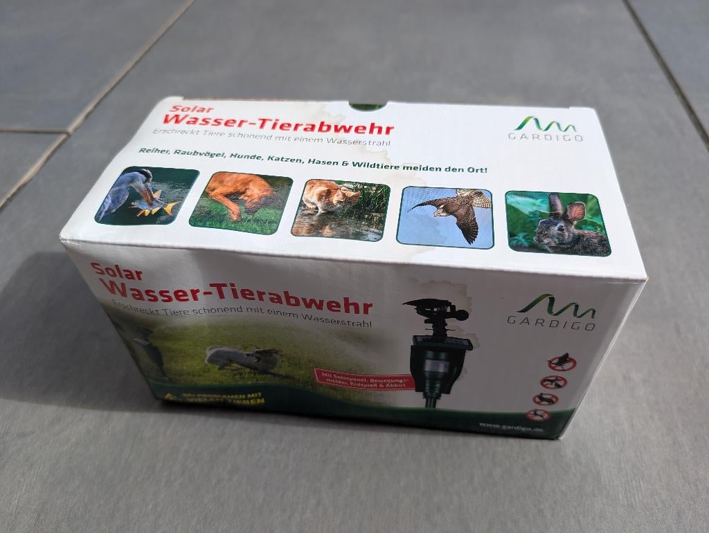 GARDIGO Solar Dierenverjager met Waterstraal | Nieuw, Ophalen of Verzenden, Nieuw, Ongediertebestrijding