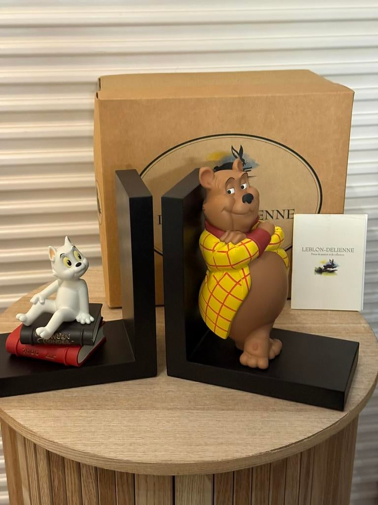 Leblon : boekensteunen Bommel en Tom Poes Nieuw!!, Verzamelen, Beelden en Beeldjes, Nieuw, Dier, Ophalen of Verzenden