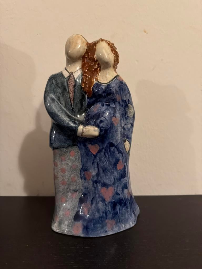 Beeldje van een stel, man en zwangere vrouw, Ophalen of Verzenden, Gebruikt, Mens