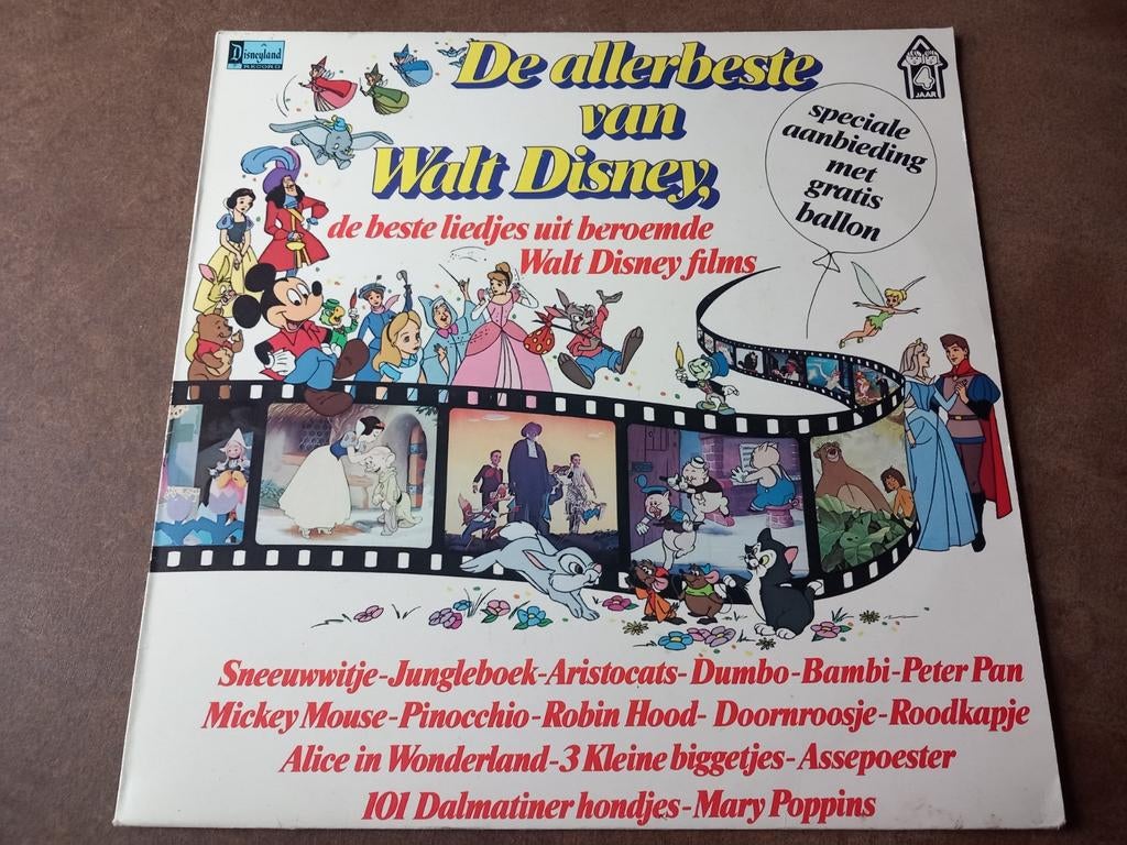 Walt Disney LP: De allerbeste liedjes uit films, Ophalen of Verzenden, Gebruikt, Muziek, 6 tot 9 jaar