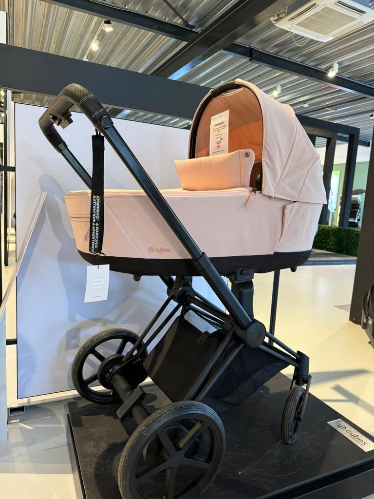 Cybex E Priam Kinderwagen 2-1 Peach Pink, Ophalen, Zo goed als nieuw, Regenhoes